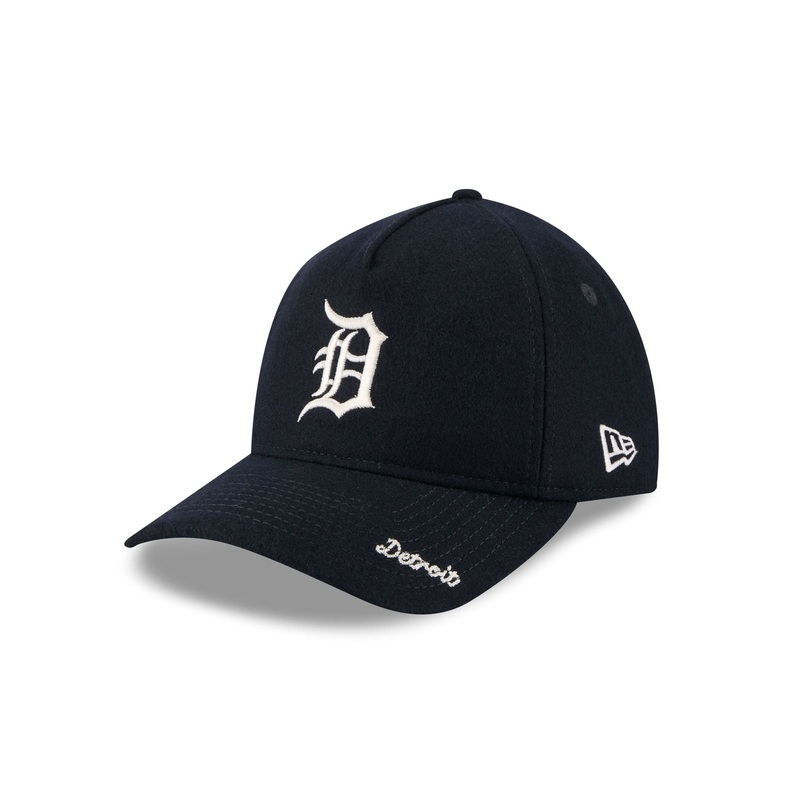Detroit Tigers Wool Letterman 9TWENTY A-Frame Adjustable Hat Adjustable Hat One Size