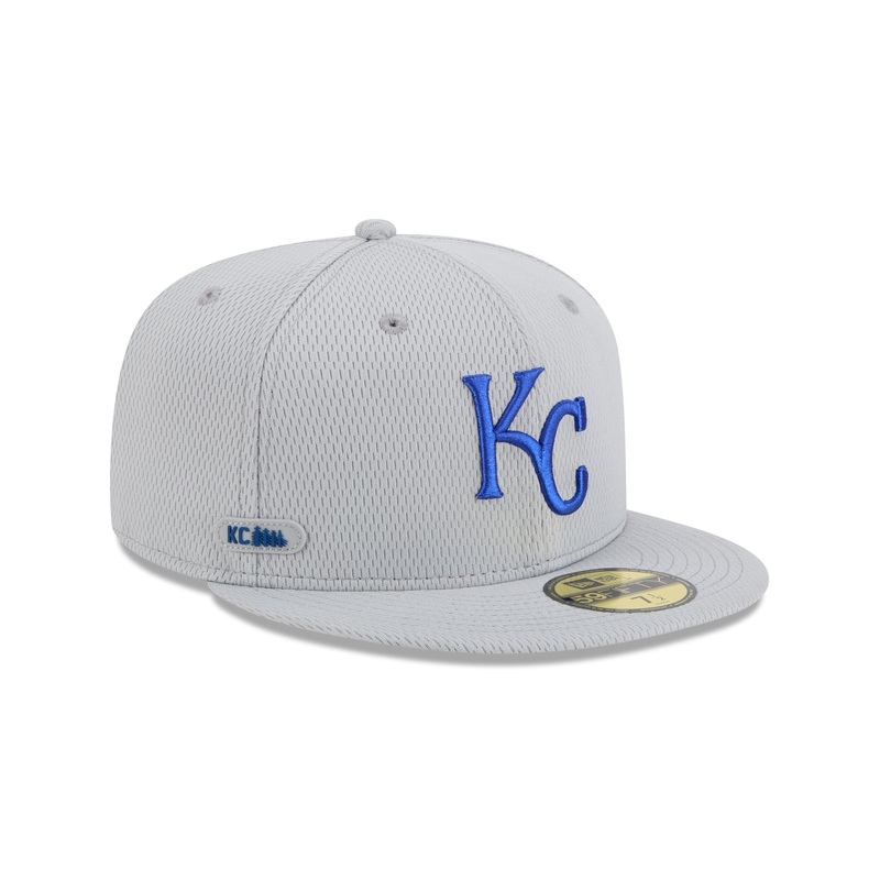 Kansas City Royals 2025 Clubhouse Gray 59FIFTY Fitted Hat 7