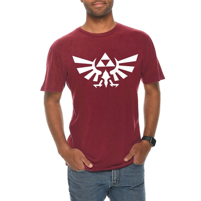 Legend of Zelda Graphic Design Vintage Crewneck Tee Vintage Brick XS