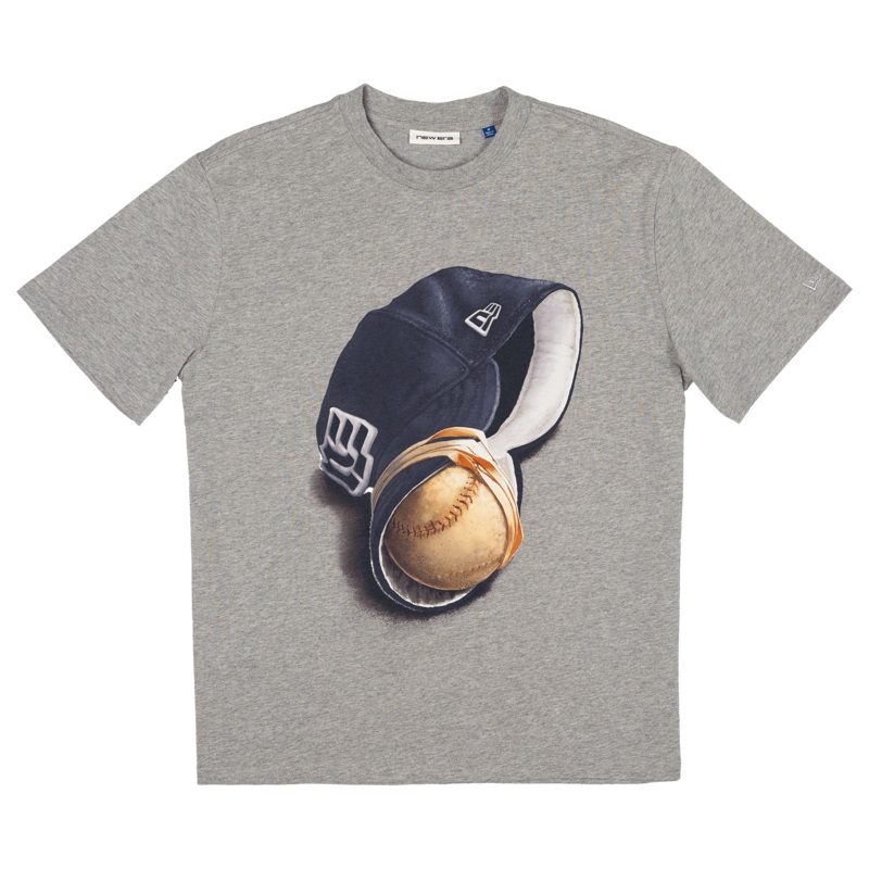 New Era Branded Telescoping ’25 Heather Gray T-Shirt S