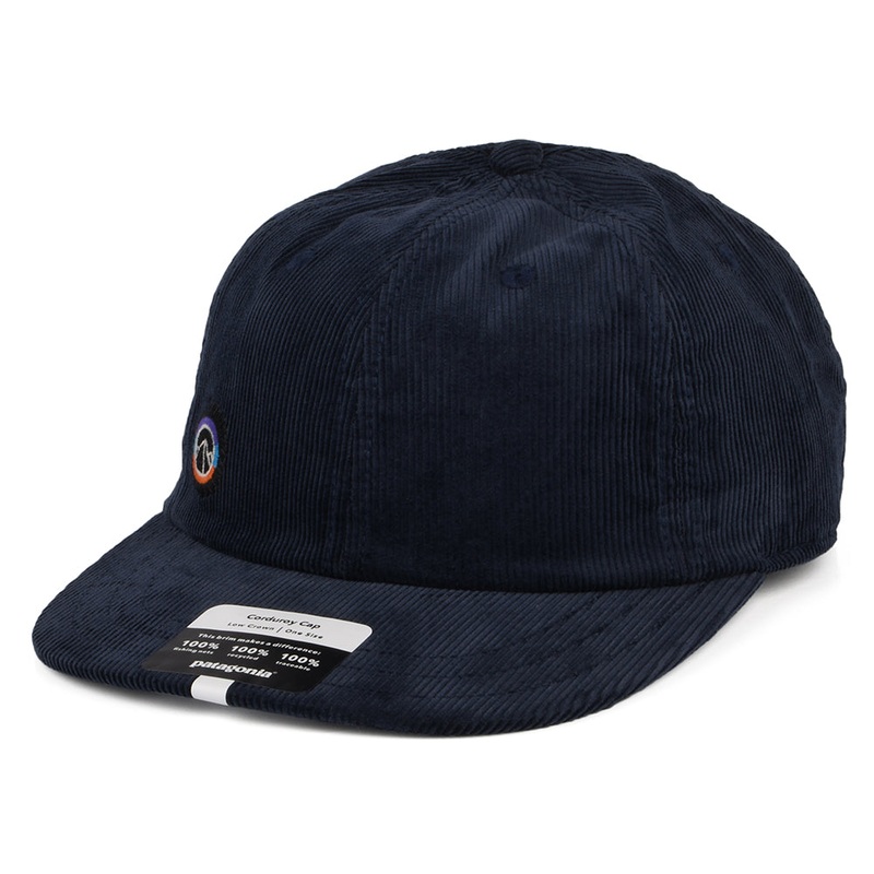 Patagonia Hats Fitz Roy Icon Corduroy Snapback Cap – Navy Blue Adjustable
