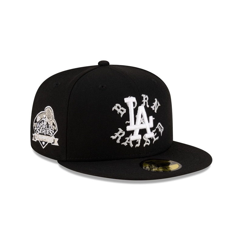 Born x Raised x Los Angeles Dodgers World Series Champions Black 59FIFTY Fitted Hat 7