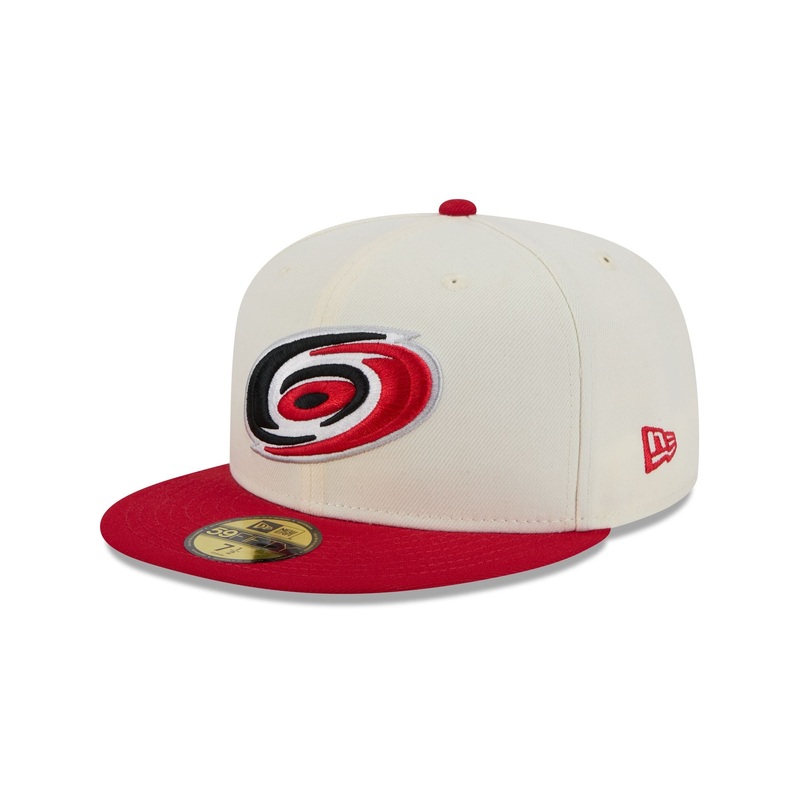 Carolina Hurricanes Chrome White 59FIFTY Fitted Hat 7