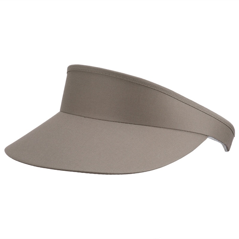 Cotton Twill Golf Clip On Visor Red One Size