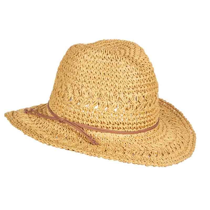 Crocheted Straw Safari Hat – Scala Collezione Natural
