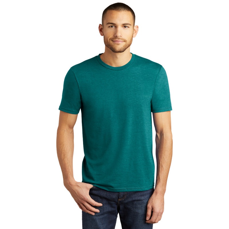 District DM130 Perfect Tri Tee – Heathered Teal Heathered Teal XS