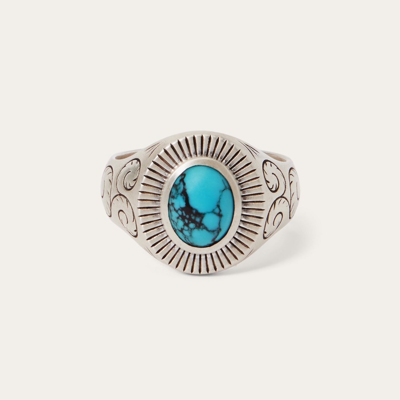 Filigree Ring with Turquoise 7