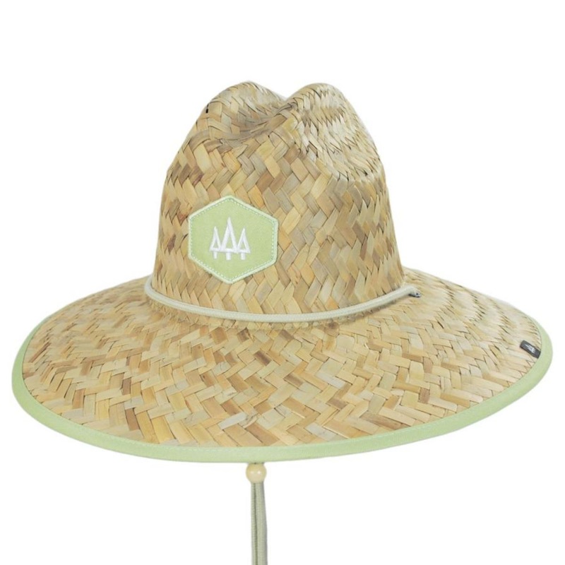 Pistachio Straw Lifeguard Hat TAN ONE SIZE FITS MOST
