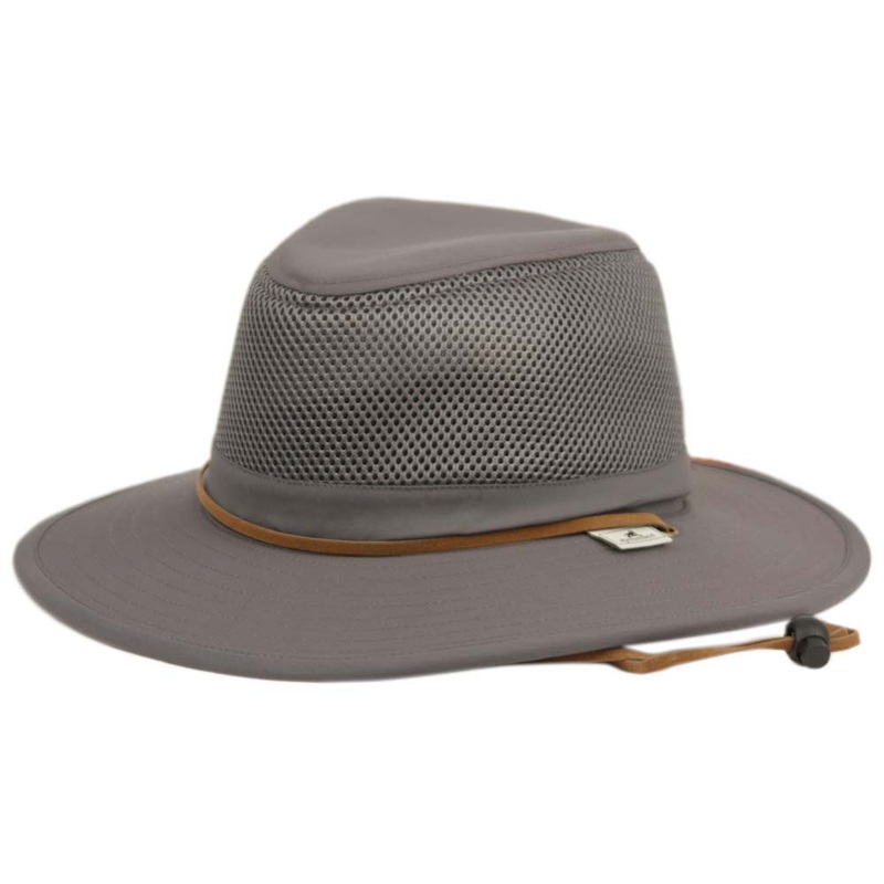 Rip Stop Quick Dry Nylon Hiking Hat with Mesh Crown – Elysium Land Hats Dark Grey OS