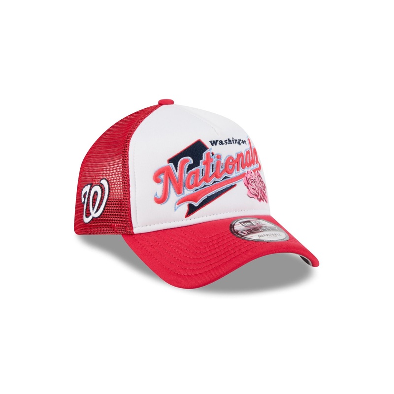 Washington Nationals State Flower 9FORTY A-Frame Trucker Hat One Size