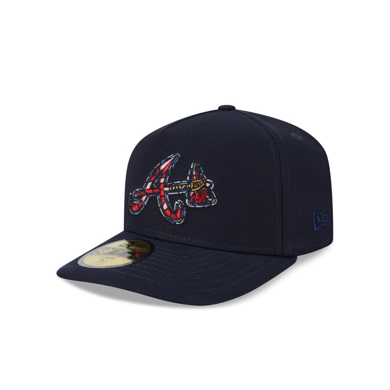 Atlanta Braves Stained Glass 59FIFTY A-Frame Fitted Hat 7