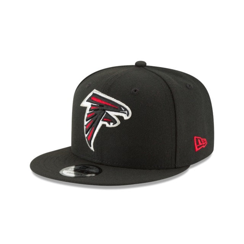 Atlanta Falcons Black 9FIFTY Snapback Hat One Size