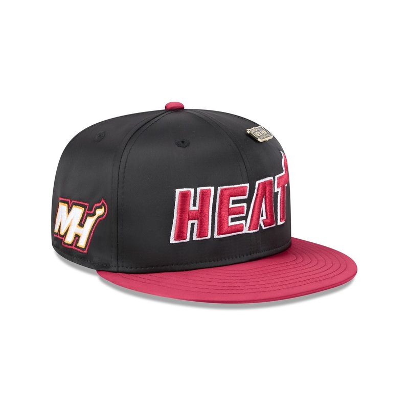 Miami Heat Spring Satin 59FIFTY Fitted Hat 7