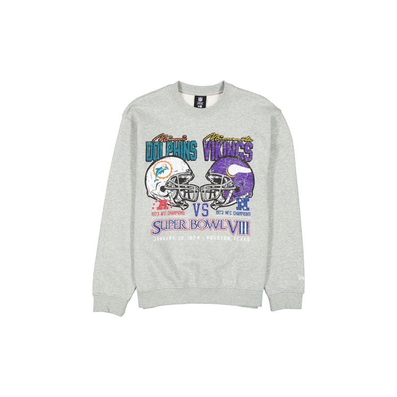 NFL Super Bowl VII Sport Classics Sport Classics Gray Crewneck S