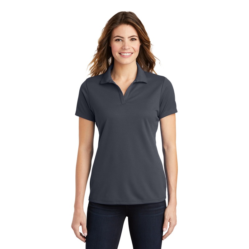 Sport-Tek LST640 Ladies PosiCharge RacerMesh Polo – Graphite Graphite XS