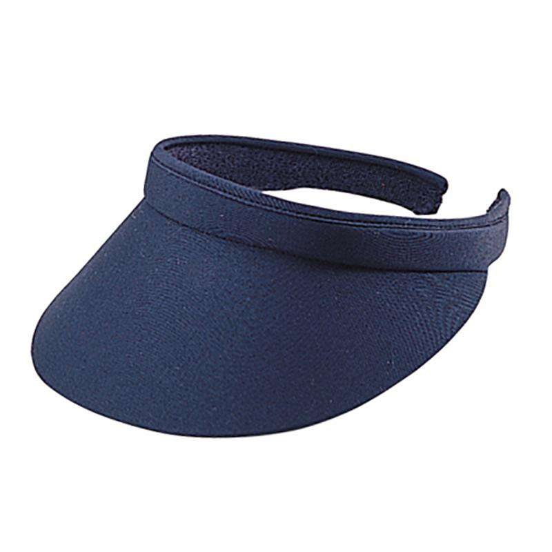 Taslon Clip-On Sun Visor – 3″ Peak Navy Medium (57 cm)