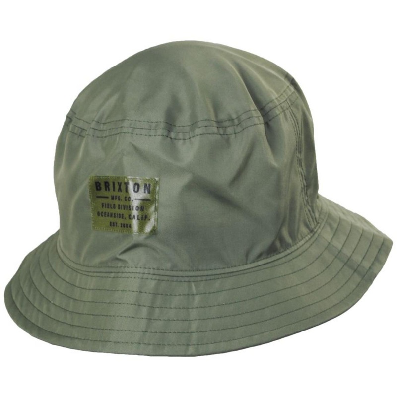 Vintage Nylon Packable Bucket Hat OLIVE SURPLUS S/M