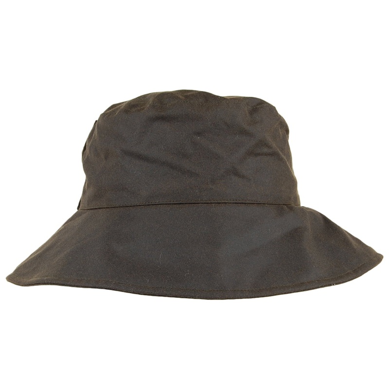 Barbour Hats Brambling Wax Cotton Bucket Hat – Olive S