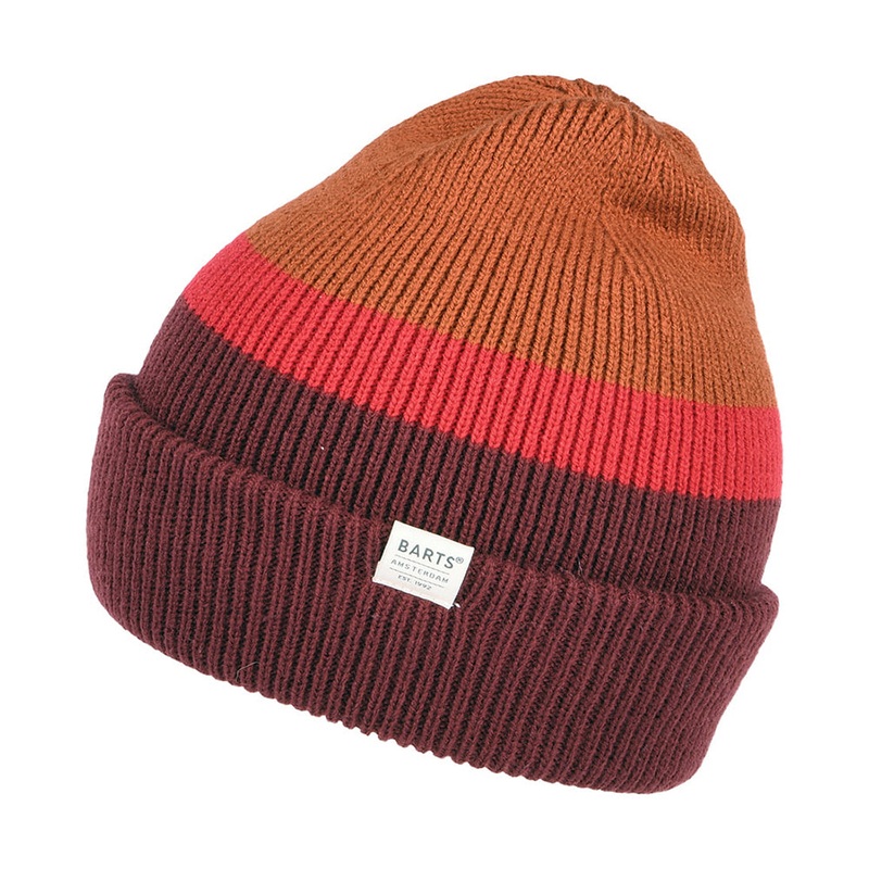Barts Hats Kids Metrop Beanie Hat – Burgundy- Rust Kids – 1-Size