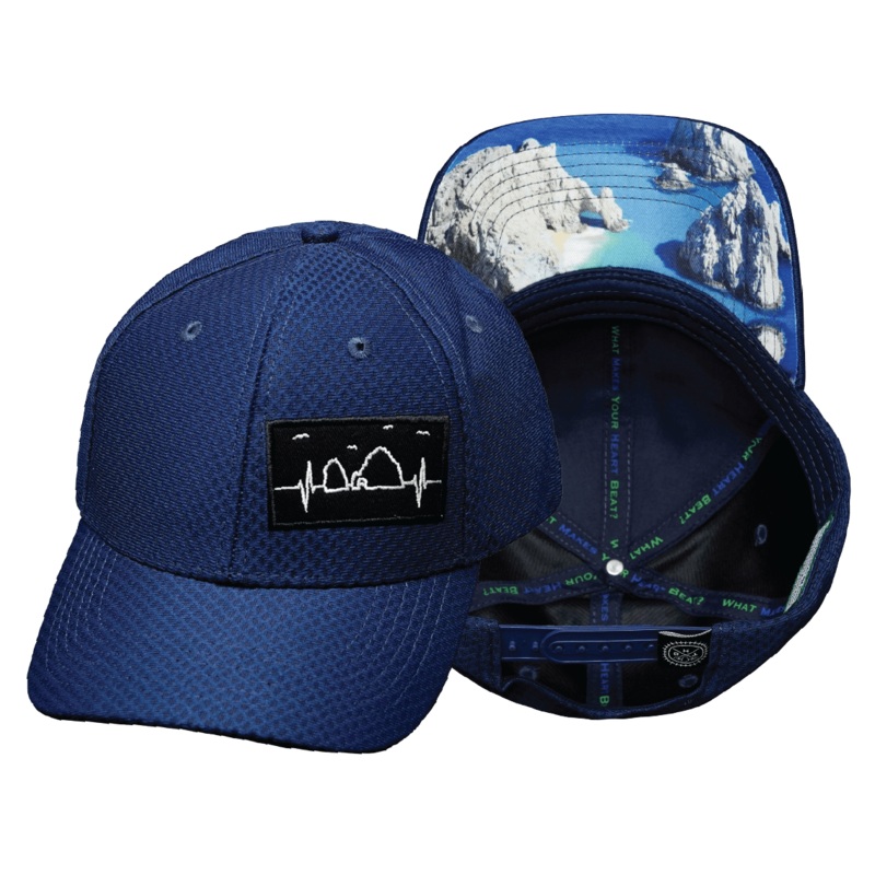 Cabo Hat – Airmesh – Athletic Fit – Navy – Fabric Back