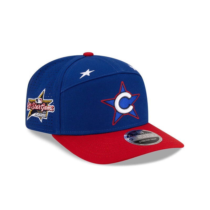 Chicago Cubs 2025 All-Star Game Workout Split Panel 9SEVENTY Stretch-Snap Hat One Size