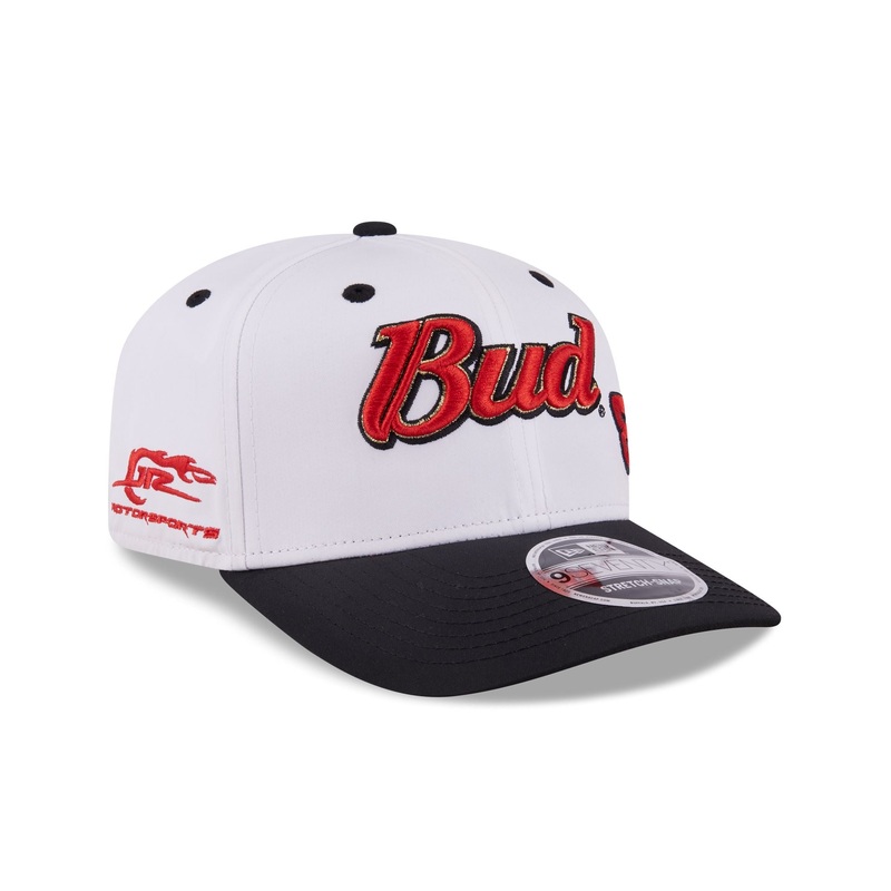 Dale Earnhardt Jr. x Budweiser White 9SEVENTY Stretch-Snap Hat One Size