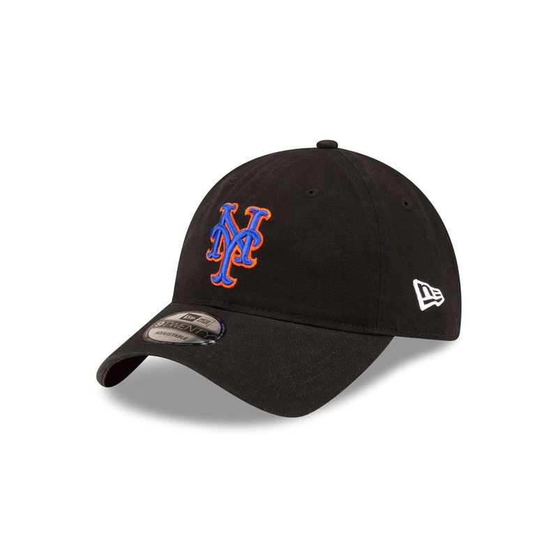 New York Mets Core Classic Black 9TWENTY Adjustable Hat One Size