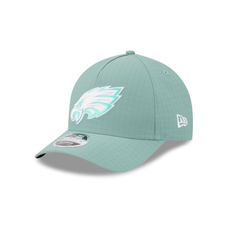 Philadelphia Eagles Green Ripstop 9FORTY M-Crown A-Frame Snapback Hat One Size