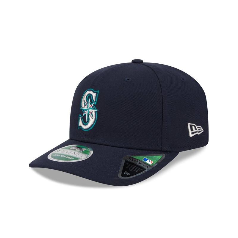 Seattle Mariners Game Authentic Collection 9SEVENTY Stretch-Snap Hat One Size