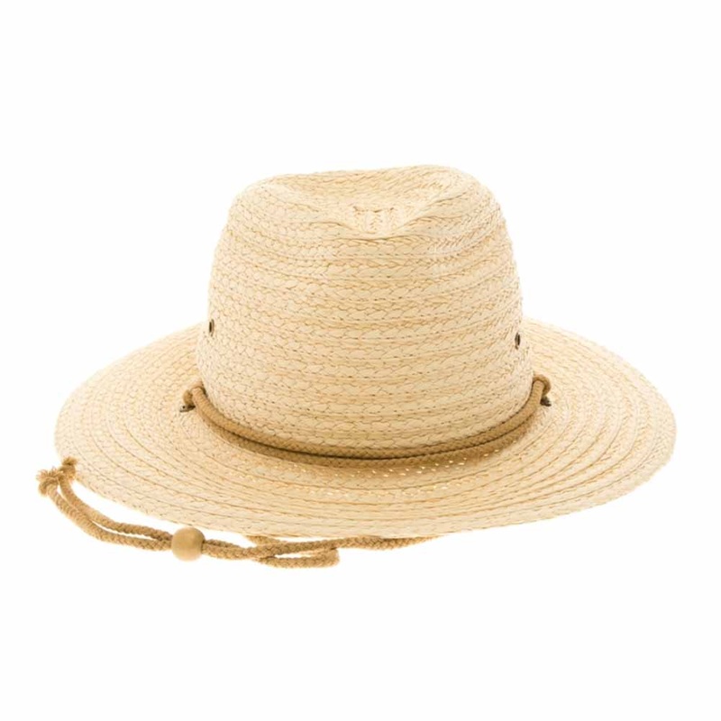 Unisex Braided Toyo Gardening Hat – Boardwalk Style Natural Medium (57 cm)