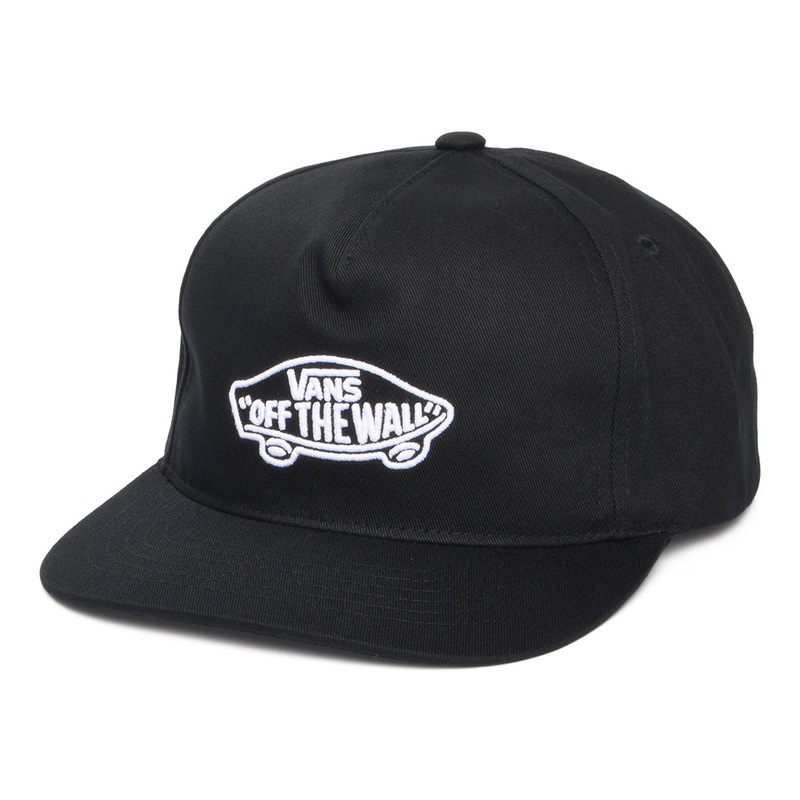 Vans Hats Classic Snapback Cap – Black-White Adjustable