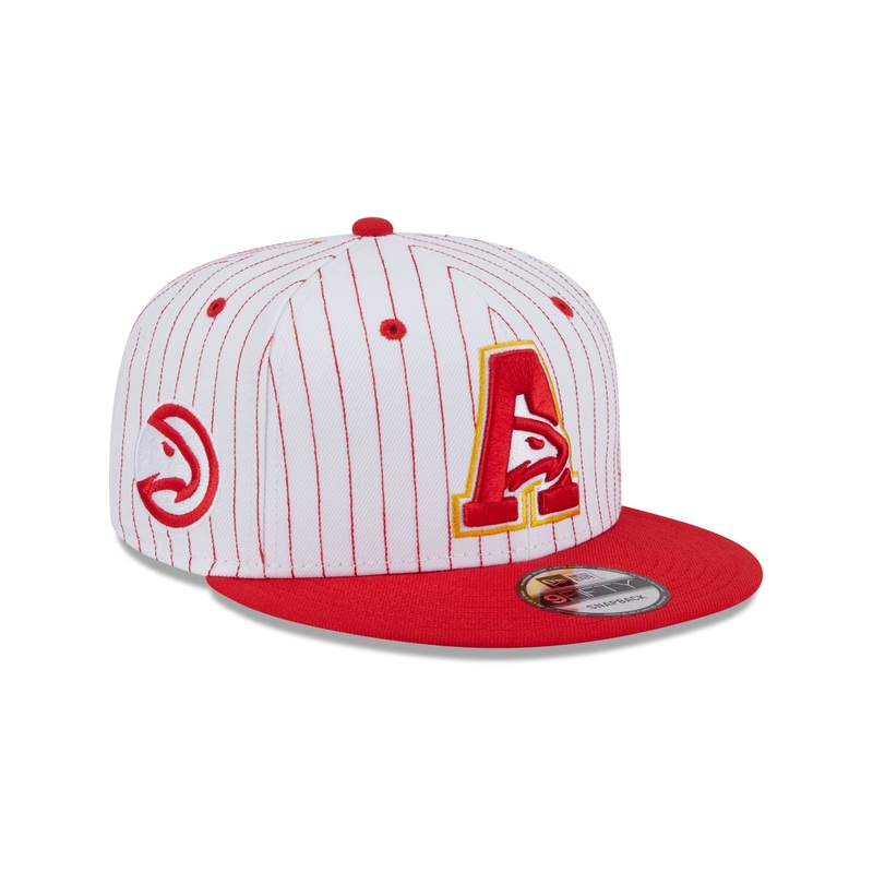 Atlanta Hawks Deceptor Pinstripe 9FIFTY Snapback Hat One Size