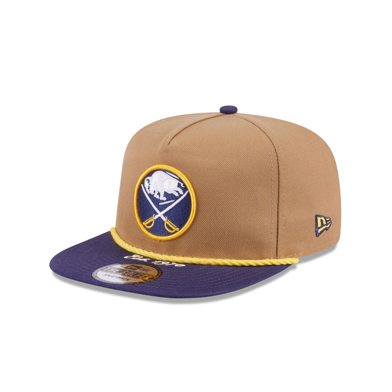 Buffalo Sabres Khaki Rope Golfer Hat One Size