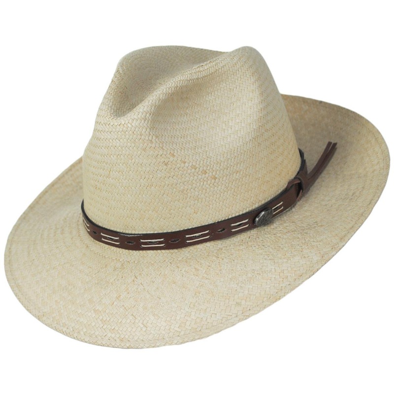 Cutler Panama Straw Fedora Hat NATURAL S