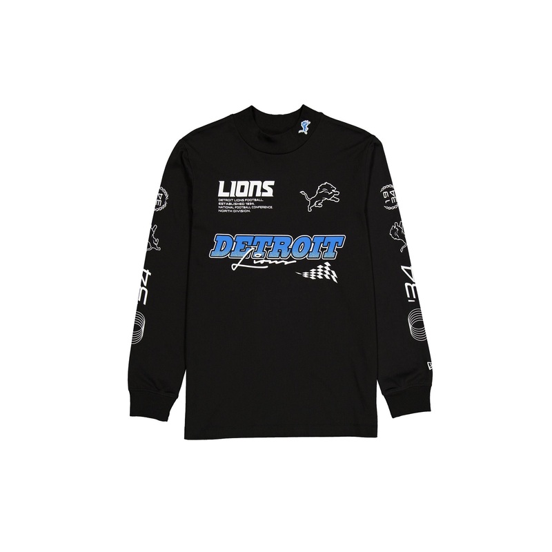 Detroit Lions Modern Speed Black Long Sleeve T-Shirt S