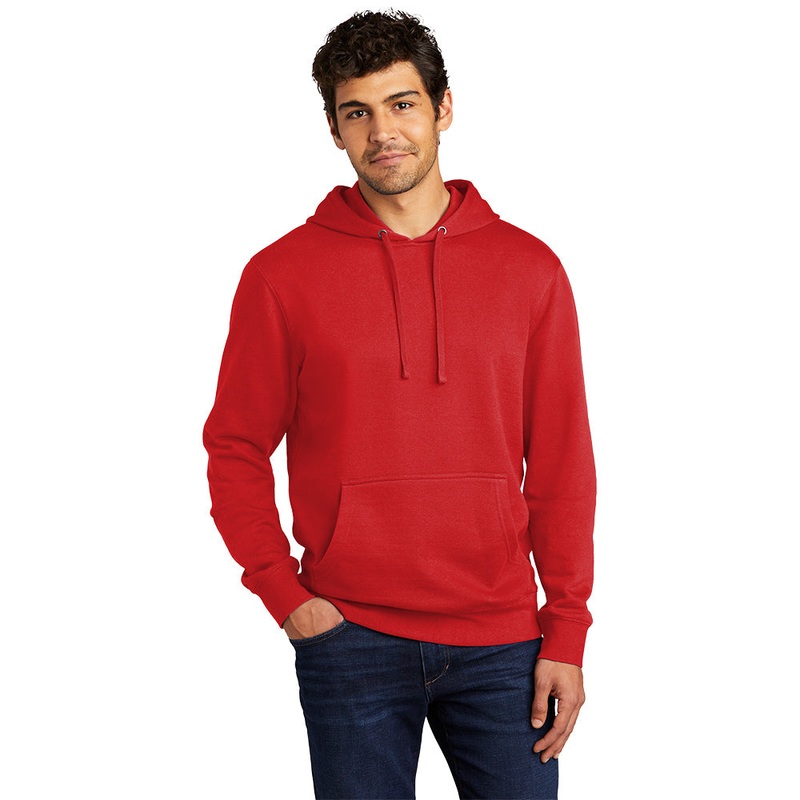 District DT6100 V.I.T. Fleece Hoodie – Fiery Red Fiery Red XS