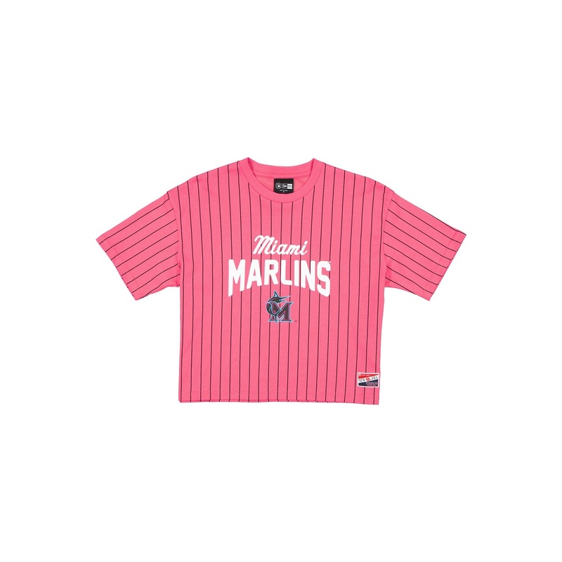 Miami Marlins City Connect Women’s Pinstripe T-Shirt XS