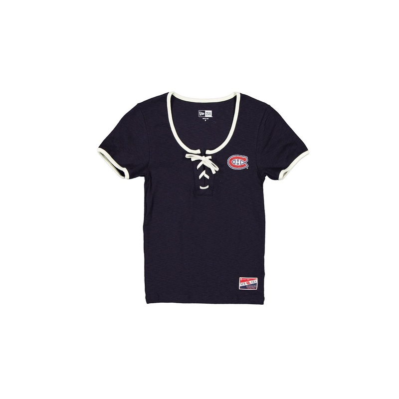 Montreal Canadiens Throwback Tie Women’s T-Shirt XS
