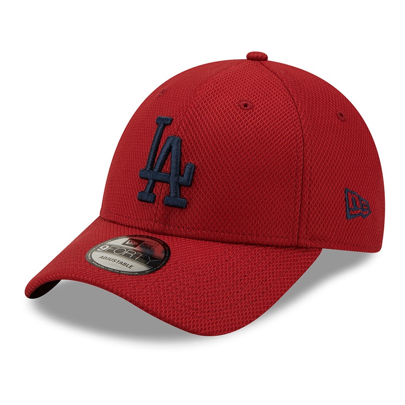 New Era 9FORTY L.A. Dodgers Baseball Cap – MLB Diamond Era – Wine Adjustable