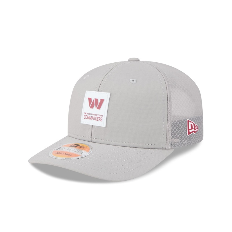 Washington Commanders 2025 Sideline Hot Weather Gray 9SEVENTY Trucker Hat One Size