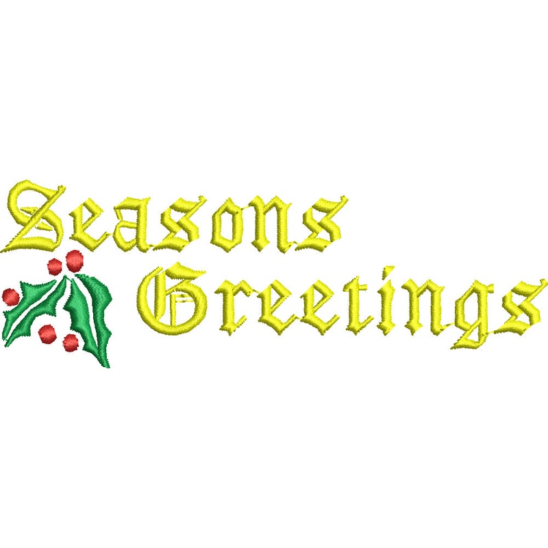 Wording of Seasons Greetings Default Title One Size