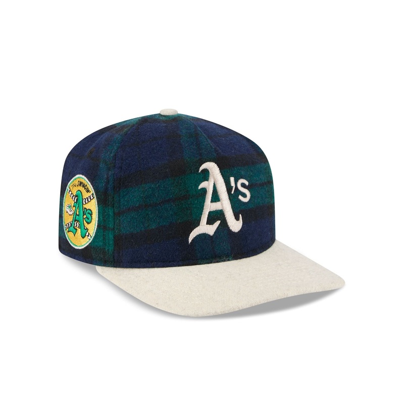 Athletics Plaid Letterman 19TWENTY Adjustable Hat One Size