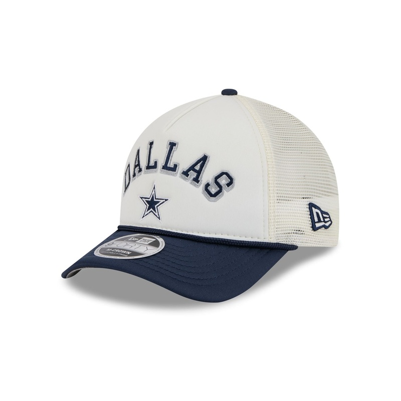 Dallas Cowboys Chrome Arch 9FORTY M-Crown A-Frame Trucker Hat One Size