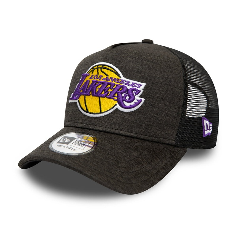 New Era 9FORTY L.A. Lakers A-Frame Trucker Cap – NBA Shadow Tech – Black Adjustable
