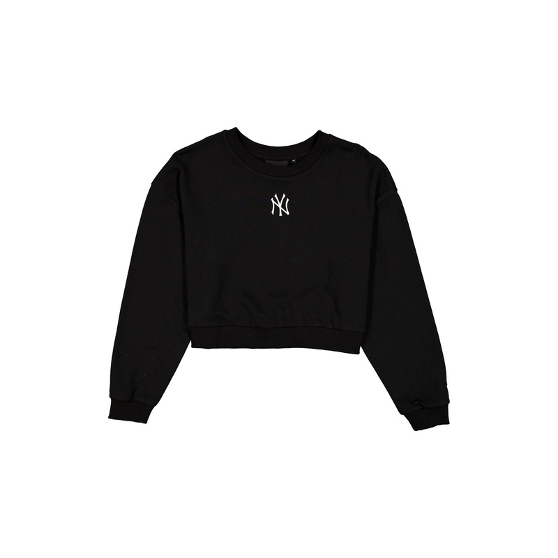New York Yankees League Essential Cropped Black Women’s Crewneck XS