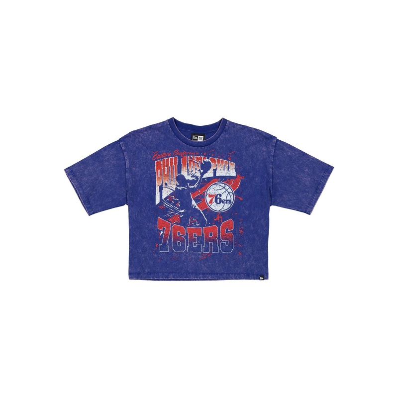 Philadelphia 76ers Sport Classics Women’s Cropped T-Shirt XS