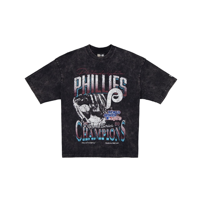 Philadelphia Phillies 1980 World Series Champions Sport Classics Black T-Shirt S