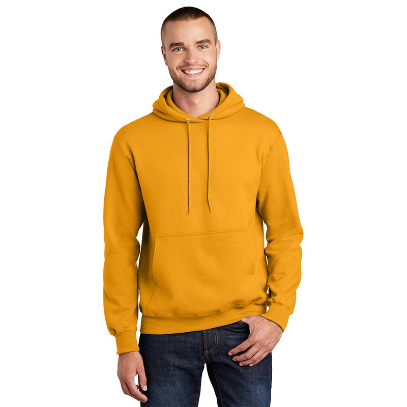 Port & Company PC90H Essential Fleece Pullover Hooded Sweatshirt – Gold Gold S