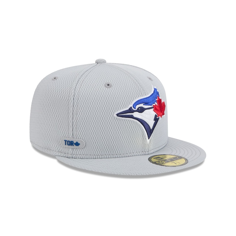 Toronto Blue Jays 2025 Clubhouse Gray 59FIFTY Fitted Hat 7