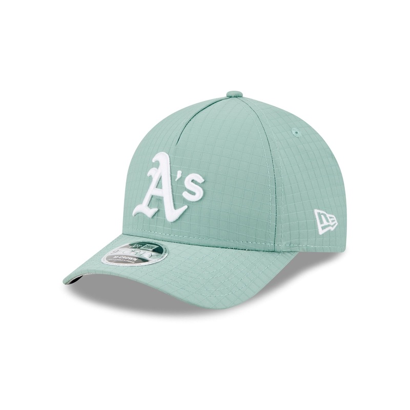 Athletics Green Ripstop 9FORTY M-Crown A-Frame Snapback Hat One Size
